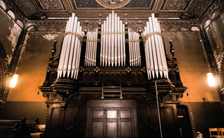 Die Sauer-Orgel der Immanuelkirche 
Foto: Museum Pankow / Torsten Kilian, 2019